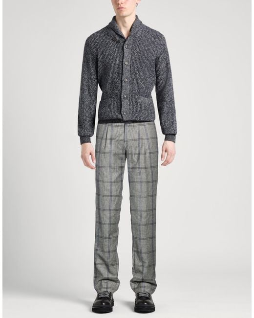 Incotex Gray Pants Virgin Wool for men