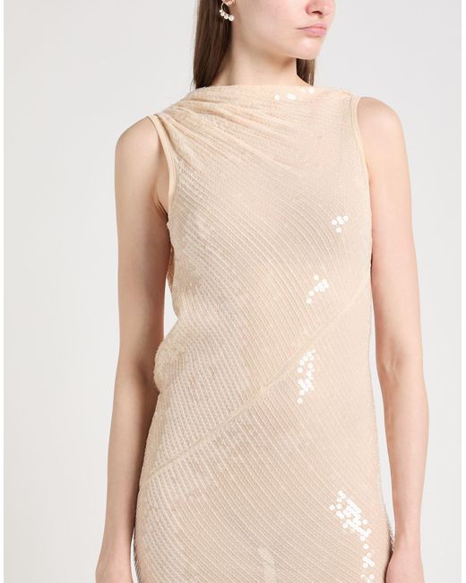 Rick Owens White Midi-Kleid