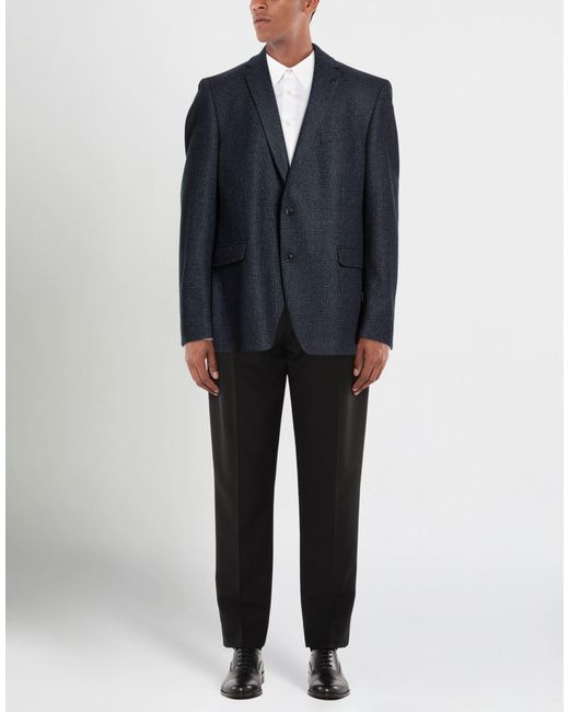 DIGEL Blue Blazer Virgin Wool, Polyamide, Silk, Polyester, Elastane for men