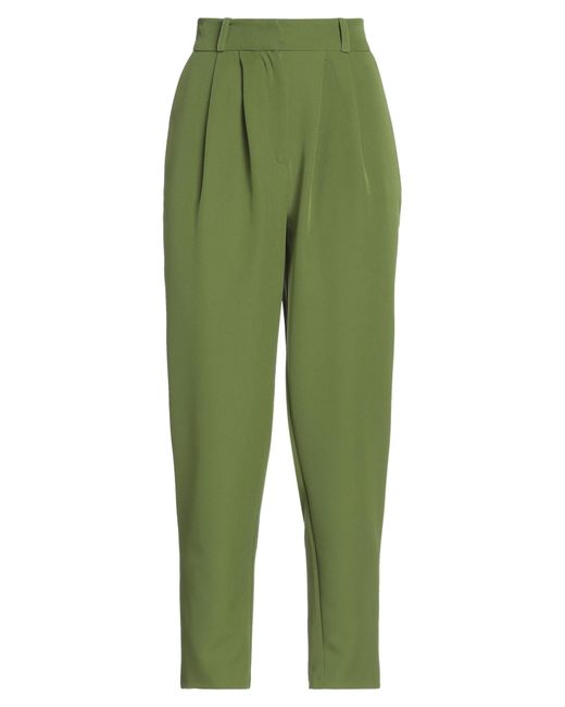 ACTUALEE Green Military Pants Polyester, Elastane