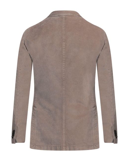 Boglioli Brown Blazer Cotton, Modal, Elastane for men