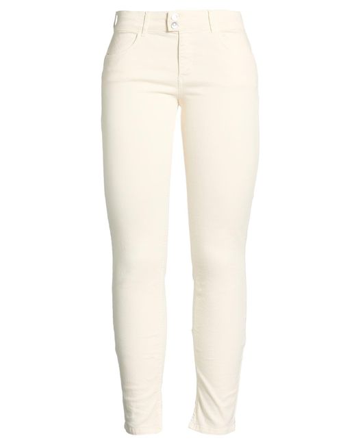 Liu Jo White Better Denim Ivory Jeans Cotton, Elastane