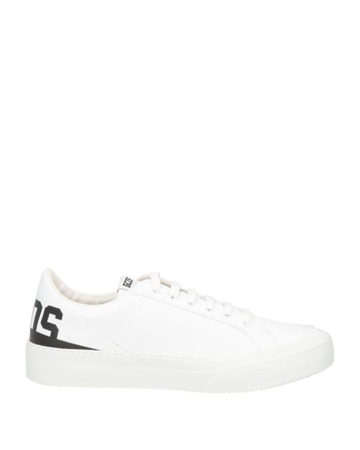 Gcds White Sneakers Leather for men