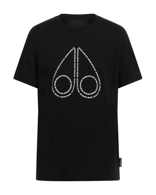 Moose Knuckles Black T-shirt for men