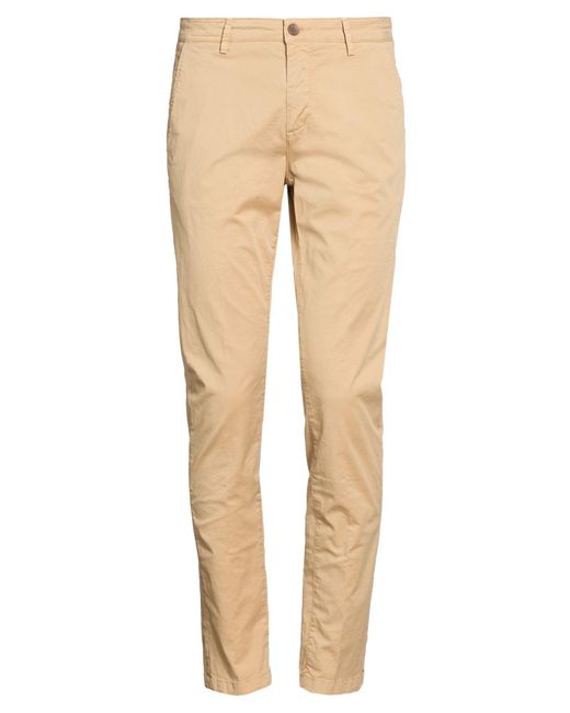 Yan Simmon Natural Sand Pants Cotton, Elastane for men