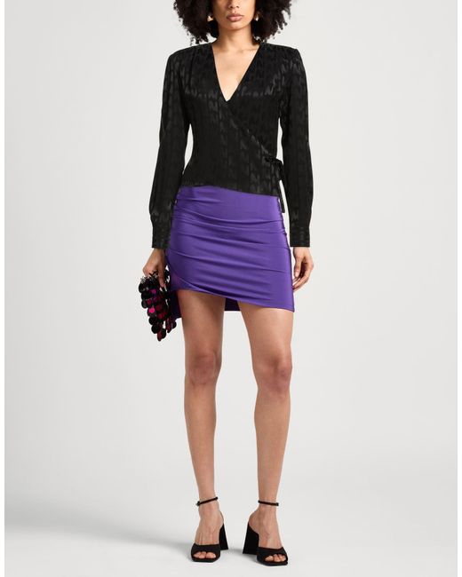 MSGM Black Top Acetate, Viscose