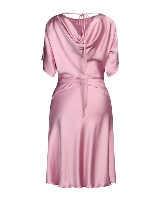 Victoria Beckham Pink Midi-Kleid