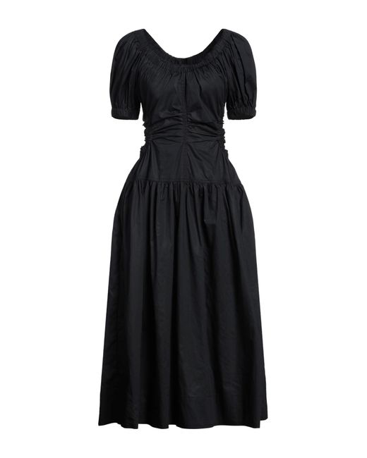 Ulla Johnson Black Midi Dress