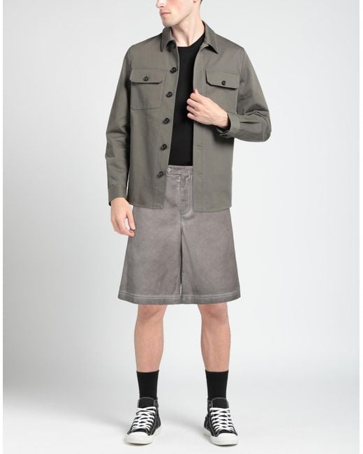 Dolce & Gabbana Gray Denim Shorts for men