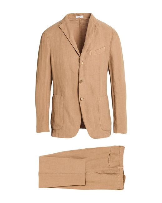 Boglioli Natural Suit Linen for men
