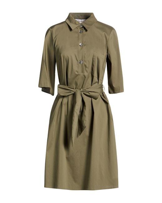 Shirtaporter Green Midi Dresses
