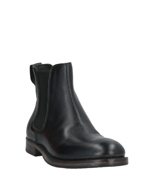 Moma Black Ankle Boots Calfskin