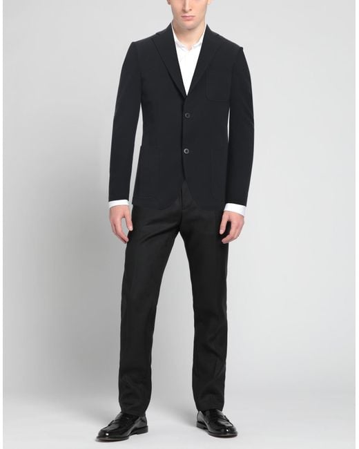 Montedoro Black Blazer for men