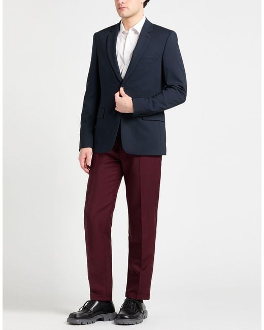 Sandro Blue Midnight Blazer Virgin Wool for men