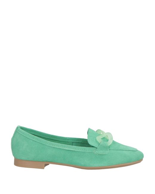 CafeNoir Green Loafers Leather