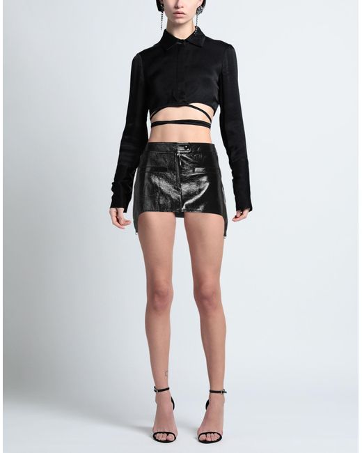 Courreges Black Mini Skirt