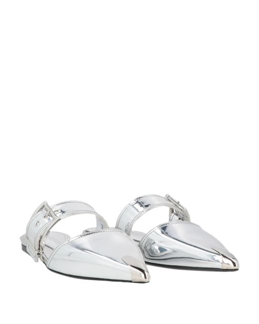 McQueen White Mules & Clogs