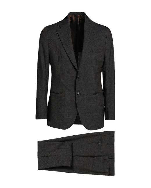 De Petrillo Black Suit for men