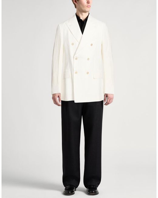 Caruso White Blazer Linen for men
