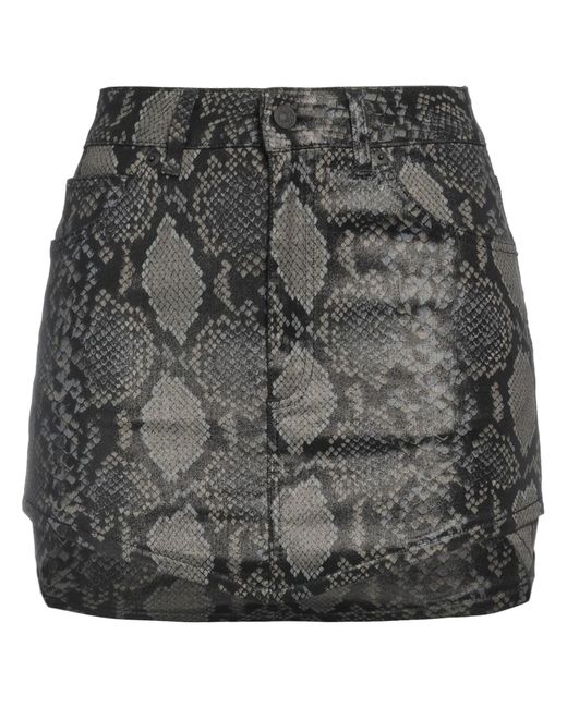 Dondup Gray Mini Skirt