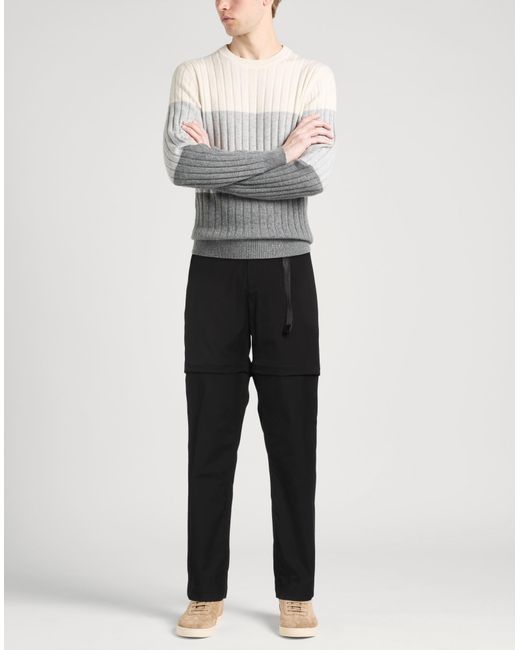 Dunhill Black Pants Cotton, Elastane for men