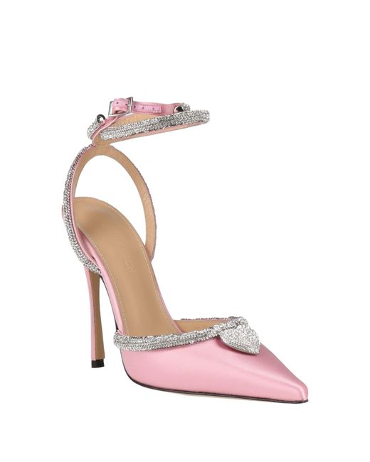 Mach & Mach Pink Pumps Textile Fibers