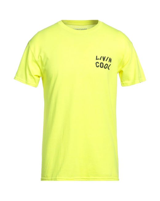 LIVINCOOL Yellow T-shirt for men