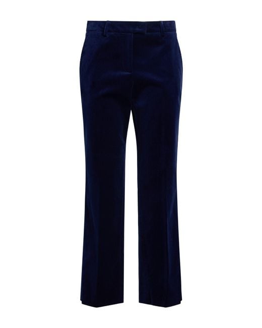Alberto Biani Blue Pants Cotton, Elastane