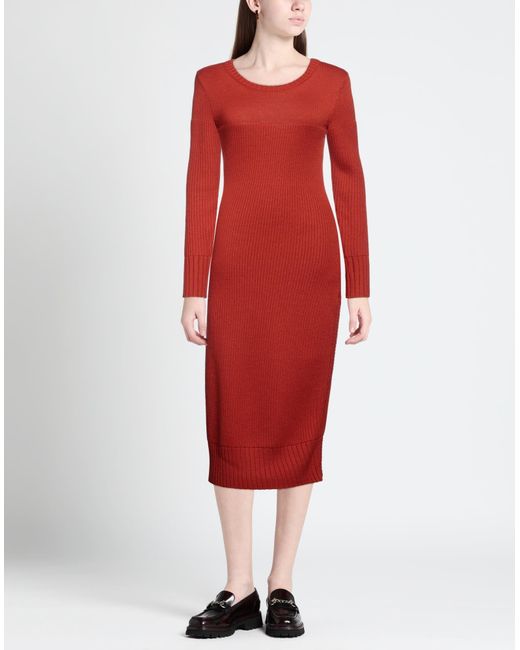 Patrizia Pepe Red Midi Dress