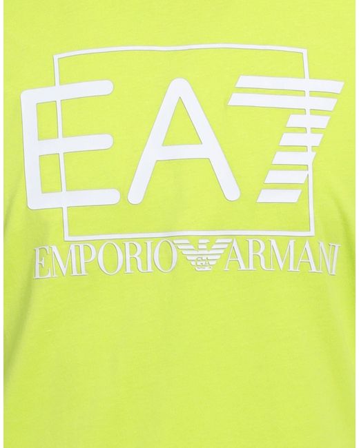 EA7 Yellow T-Shirts for men