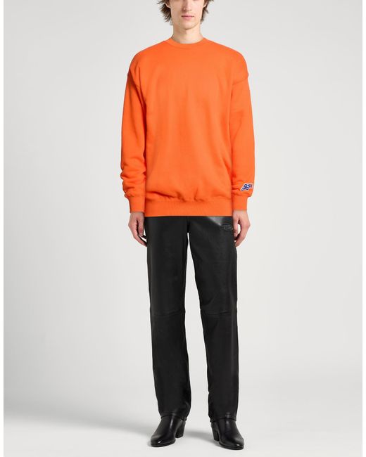 DIESEL Orange Sweatshirt for men