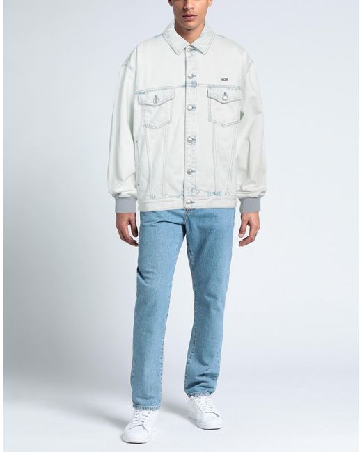 Capospalla Jeans di Gcds in White da Uomo