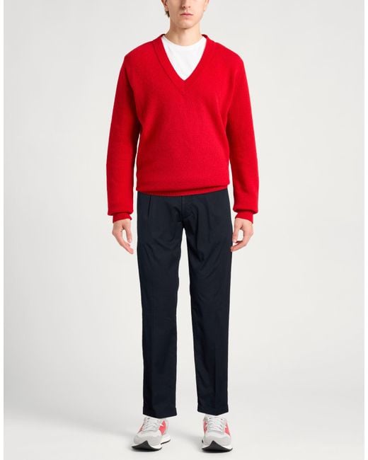 RE_HASH Blue Pants Cotton, Elastane for men