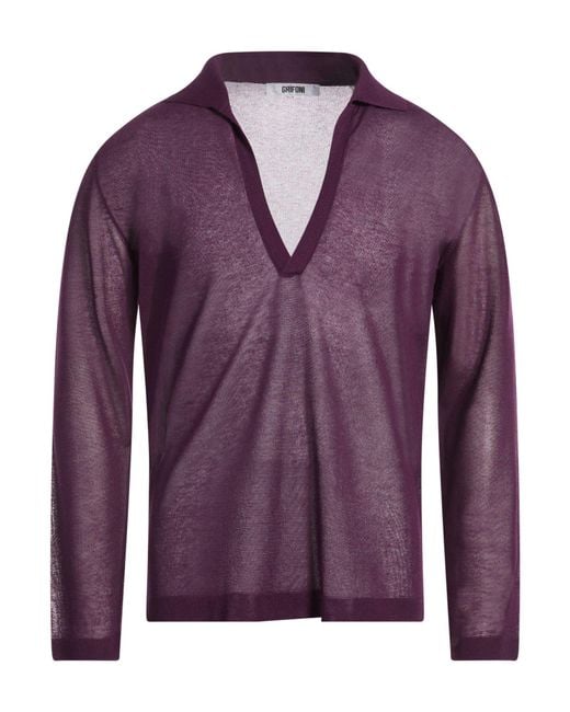 Grifoni Purple Sweaters for men