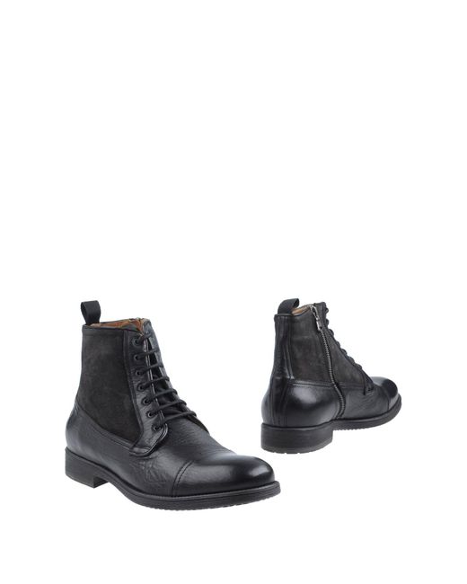 Geox Black Ankle Boots for men