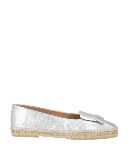 Sergio Rossi White Espadrilles