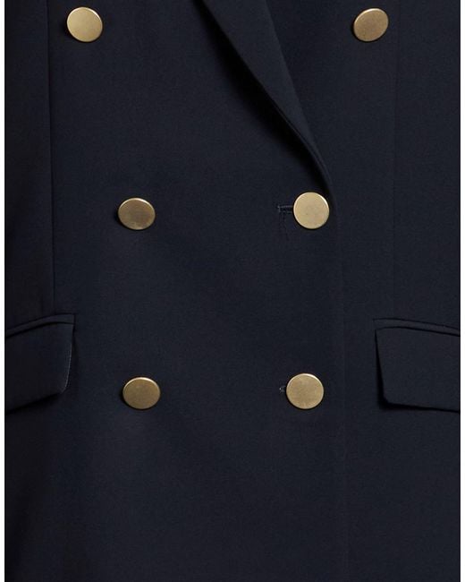 RUE DU BAC Blue Midnight Blazer Polyester, Elastane
