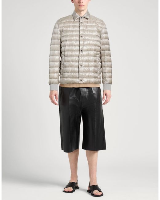 Herno Gray Puffer Polyamide for men