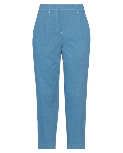 Incotex Blue Pastel Pants Cotton