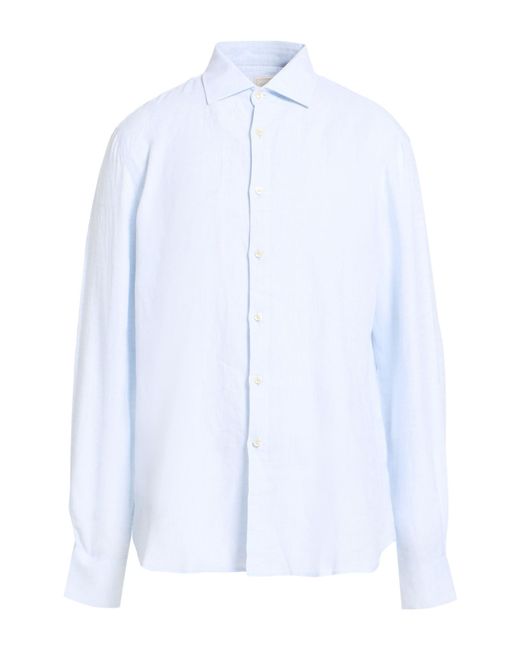 120% Lino White Shirt Linen for men