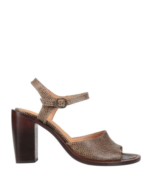 Preventi Green Sandals Leather