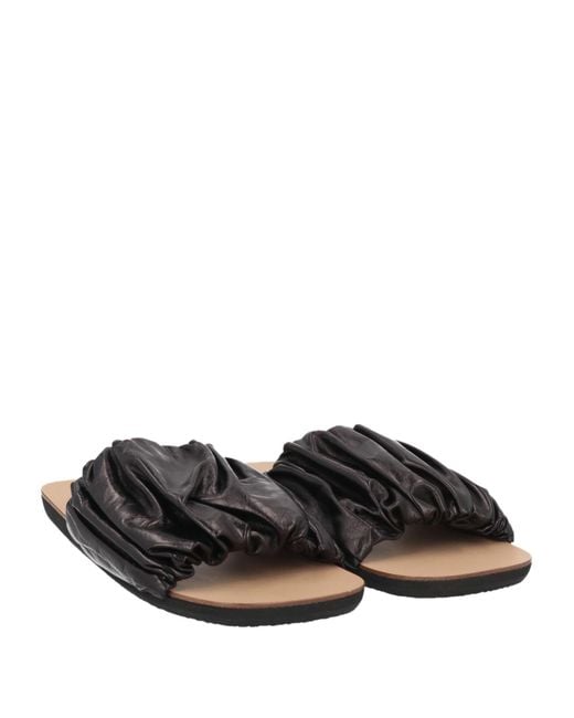 Jil Sander Black Sandals