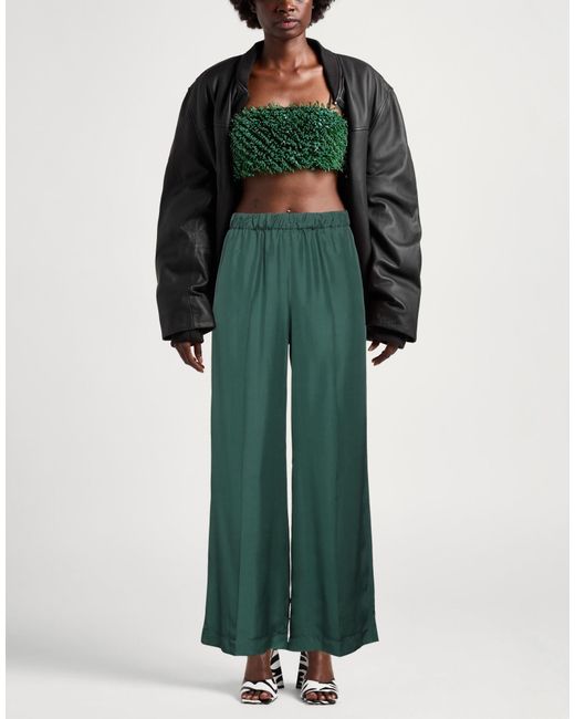 P.A.R.O.S.H. Green P.A.R.O..H. Pants Silk