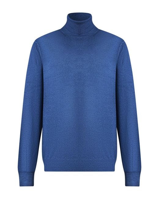 Gran Sasso Blue Turtlenecks for men
