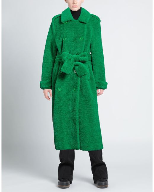 Stand Studio Green Teddy Coat