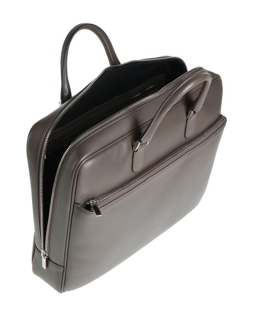 Valextra Gray Lead Handbag Leather for men