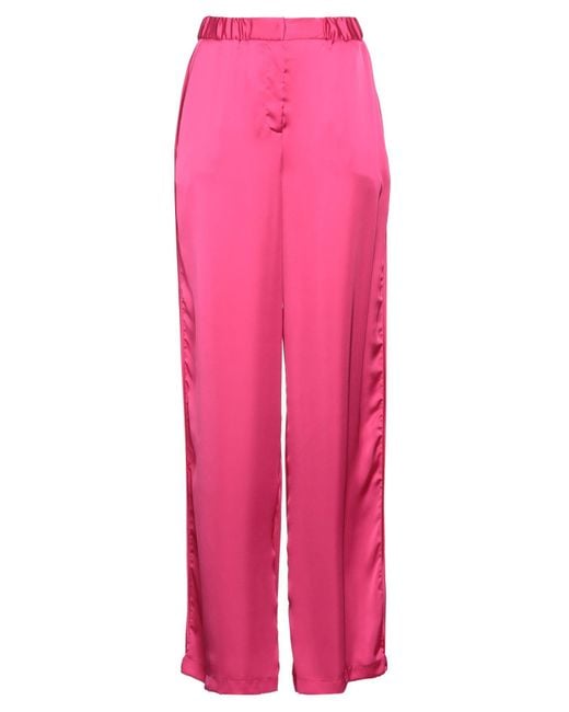 SIMONA CORSELLINI Pink Pants Polyester