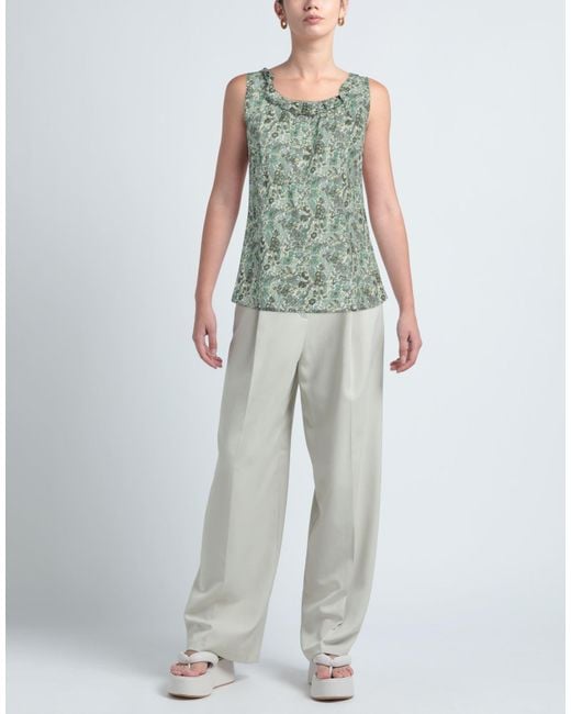 Camicettasnob Green Top Cotton