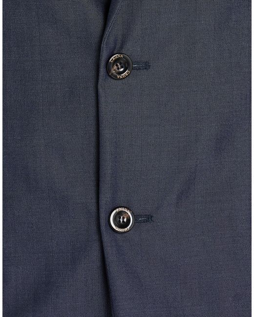 Cruna Blue Midnight Blazer Virgin Wool for men