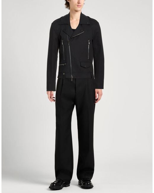 Gaelle Paris Black Jacket Cotton, Elastane for men